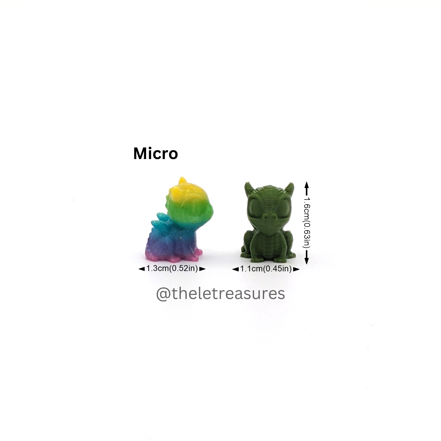Dragons – Tiny Micro Figurines (2 Sizes)