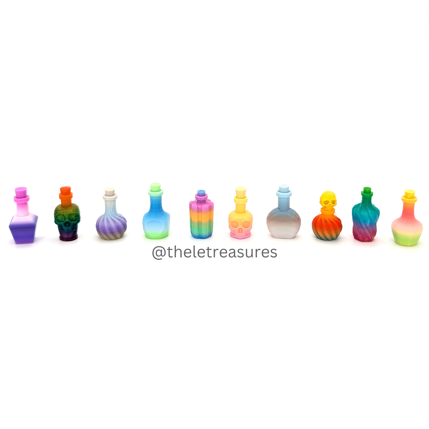 Potion Bottles - 10 Different Designs * New Size*