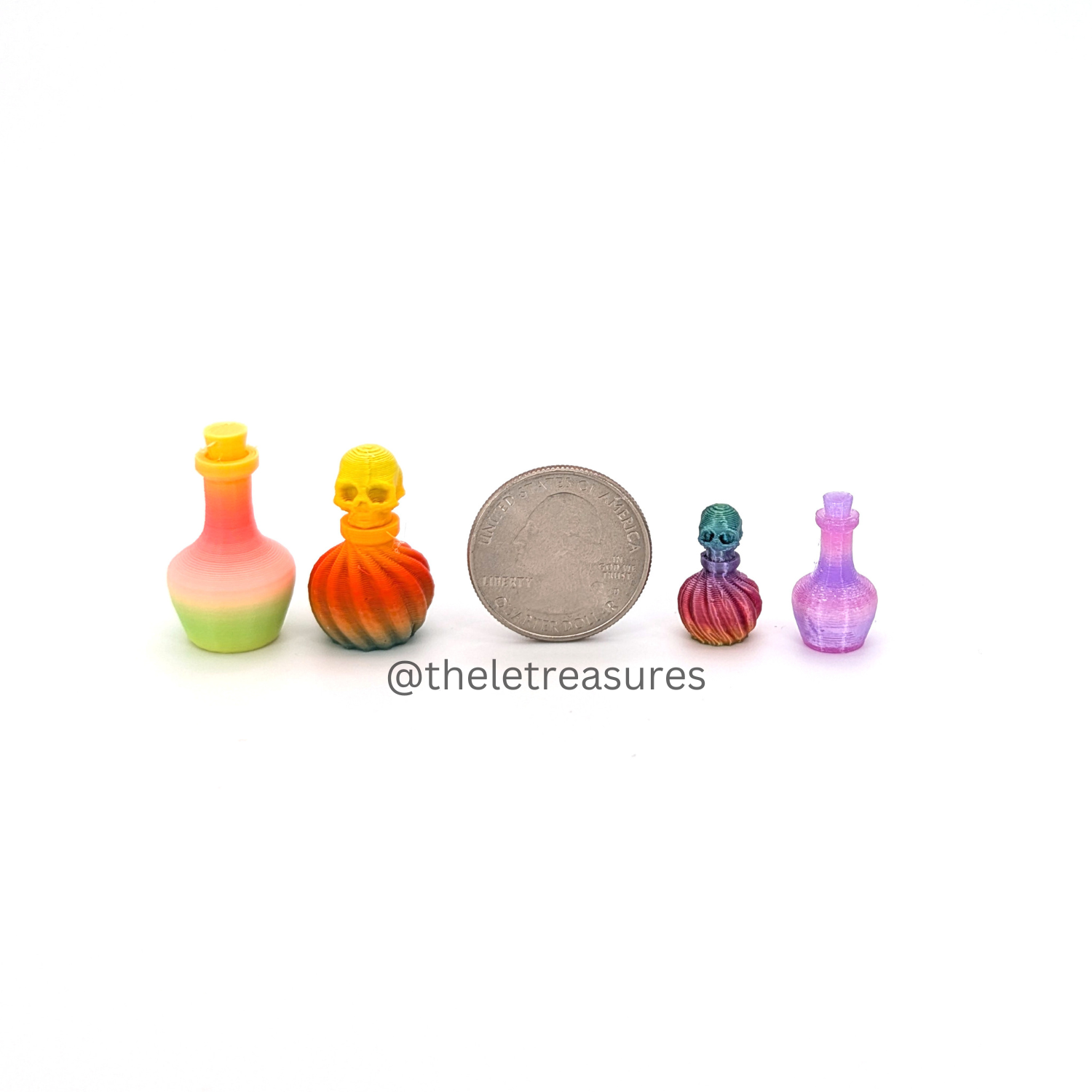 Potion Bottles - 10 Different Designs * New Size*