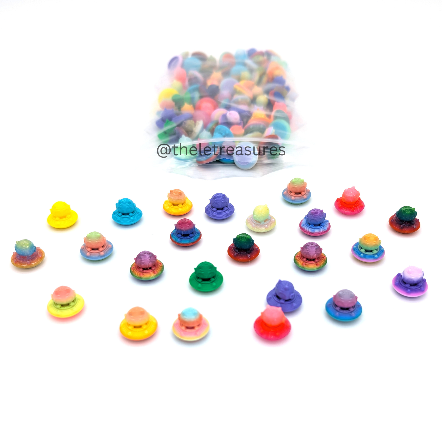 Alien in a UFO – Tiny Micro Figurines