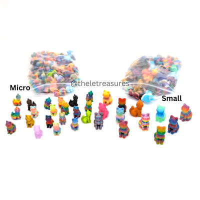 Cats – Tiny Micro Figurines (2 Sizes)
