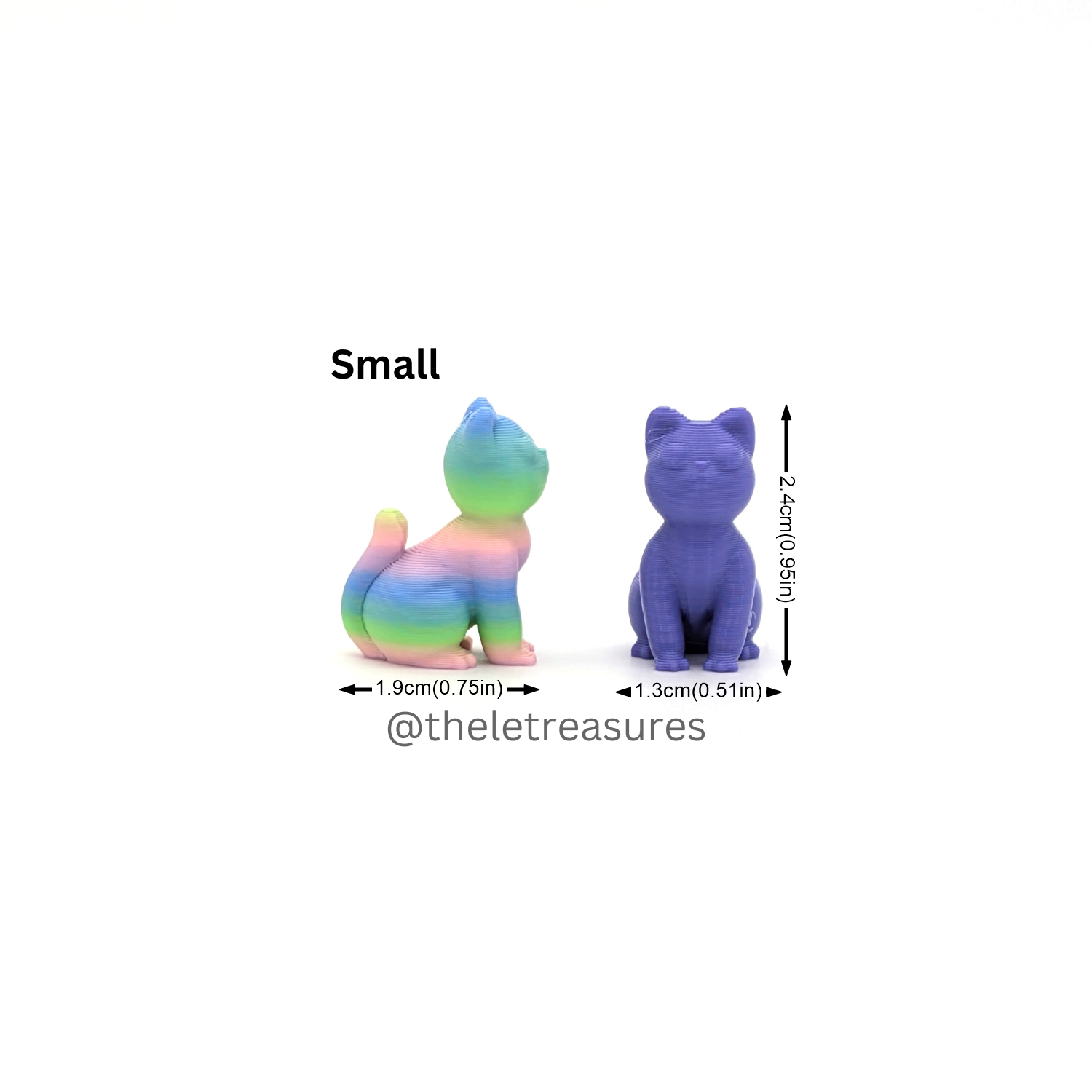 Cats – Tiny Micro Figurines (2 Sizes)