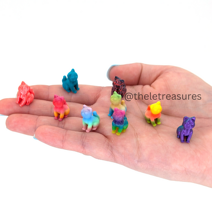 3D Mini Cat Figurines