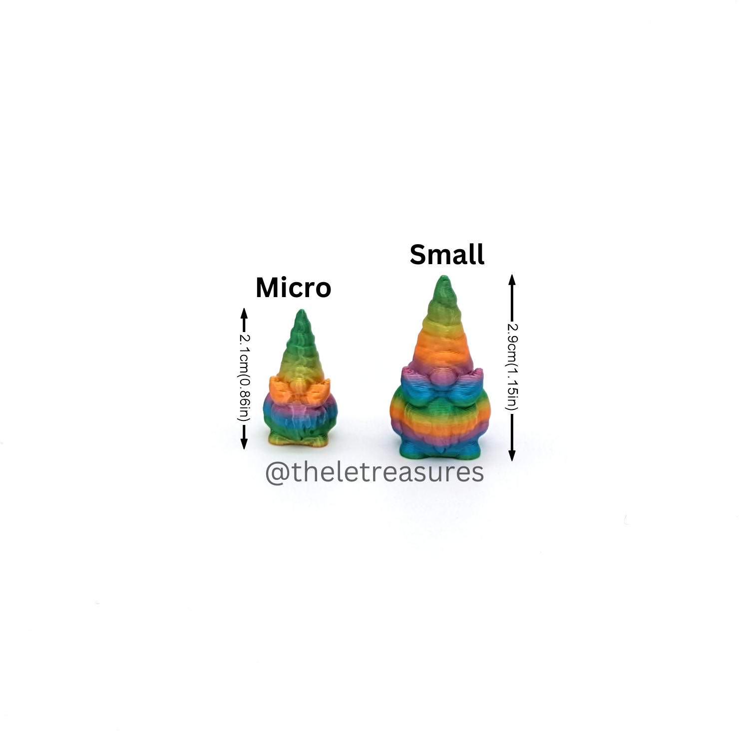 Gnomes – Tiny Micro Figurines (2 Sizes)